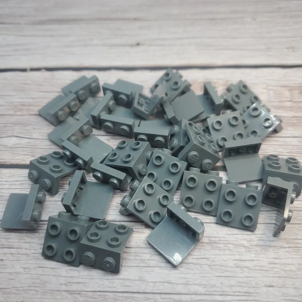 LEGO Parts - Dark Bluish Gray Bracket 1 x 2 - 2 x 2 - No 44728‎ - QTY 30